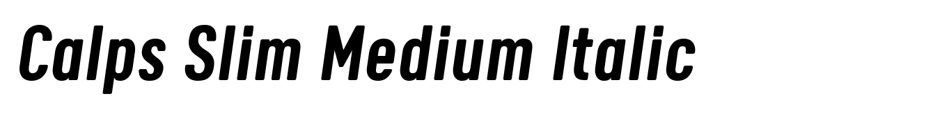 Calps Slim Medium Italic